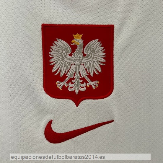Nuevo Tailandia 1ª Camiseta Polonia 2024 Blanco Baratas